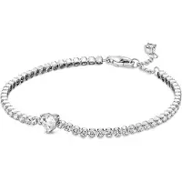 Pandora hopeinen kimaltava tennis rannekoru 590041C01-20