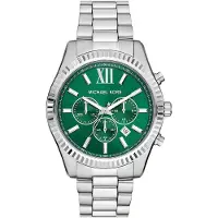 Michael Kors Analoginen kello 'LEXINGTON' kuusi / hopea
