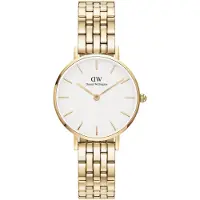 Daniel Wellington Petite 28 5-Link G White - Gold - 28 mm