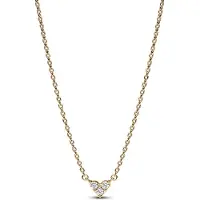 Pandora Heart 14K Gold-Plated Collier With Clear Cubic Zirconia - Gold - 45 CM