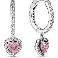 Pandora Timeless kimaltavat halo korvakorut hopea 291445C01