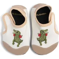 Filibabba Badesko Str. 28 -29 - Dino Beach - Cream - 28/29