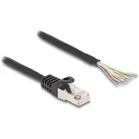 DeLOCK 80206, 2 m, S/FTP (S-STP), RJ-50, Musta