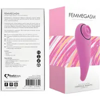 Feelztoys - klitoriskiihotin ja vibraattori 2in1 - ladattava, pinkki