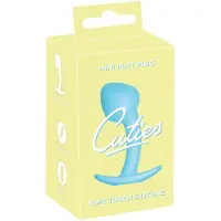 Cuties Mini - anustappi silikonista (sininen, 2,6 cm)