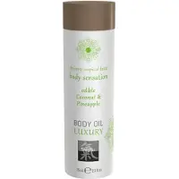 Hot - Shiatsu Luxury - syötävä hierontaöljy - kookos-ananas (75 ml)