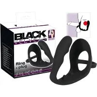Black Velvets - anustappi penis- ja kivestrenkalla - musta