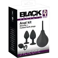 Black Velvets - anustappisetti (4-osainen, musta)