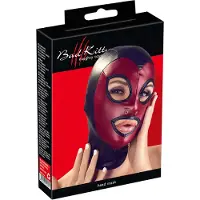 Bad Kitty Head Mask Red And Black