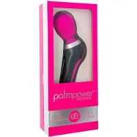PalmPower Extreme Wand - ladattava hierontavibraattori - pinkki/musta