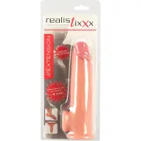 Realistixxx - penisjatke penikselle ja renkaalla - 19 cm - luonnollinen