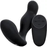 EasyToys Anal Collection - anaalivibraattori kaukosäätimellä - musta