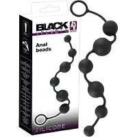 Black Velvets - 6-kuulainen anaalidildo (musta)