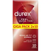 Durex - ultraohut kondomi - luonnollinen tuntu - 2x10 kpl