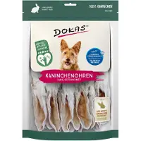 Dokas pitkät kaninkorvat karvalla 180 g koiralle