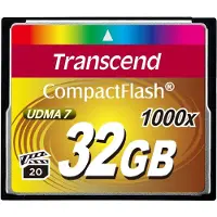 Transcend 32GB 1000x Compact Flash muistikortti