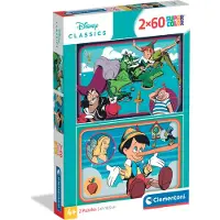 Clementoni Puzzle WD Classic 2x60 pieces Lattia