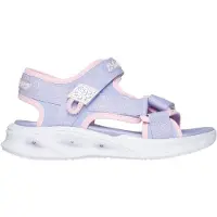 SKECHERS Girls Sola Glow Sandal - Purple - 32