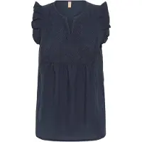 Culture Cutoril Top - Navy - XS