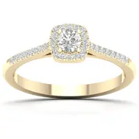 Lykken Elegance halo-timanttisormus 0,33ct-170