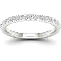 Lykken Elegance valkokultainen rivitimanttisormus 0,25ct-175