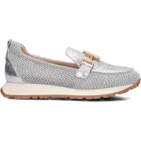 Hispanitas for woman. HV253919 Trainers Kansas white (35), Leather, Silver, Flat, 1 to 3 cm, None, Casual