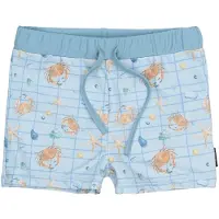 Mikk-Line Swim Pant Uv Aop - Blue - 110/116CM