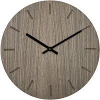 Hemverk - Walnut Seinäkello 28 cm Pähkinäpuu/Musta