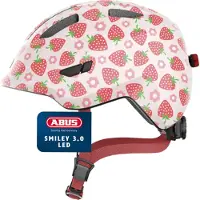 ABUS Smiley Led Pyöräilykypärä, Rose Strawberry, 50-55