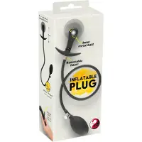 You2Toys - pumpattava anustappi pallomekanismilla - musta