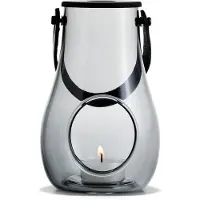 Holmegaard Design With Light -kynttilälyhty, smoke 16 cm