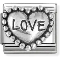 Nomination Composable Classic love dotted heart 330101/88