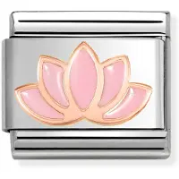 Nomination Composable Classic symbols pink lotus flower 430202/44