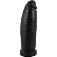 Realistixxx Real Giant - jättidildo - 30 cm (musta)