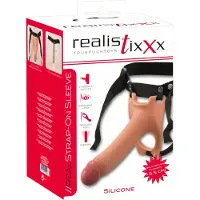 Realistixxx - strap-on dildo - ontto, kiinnitettävä - luonnollinen