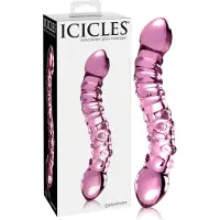 Icicles Glass Dildo No 55 Pink