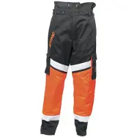Stihl Basic Raivaushousut/ Työhousut- 50 - Oranssi/ Musta