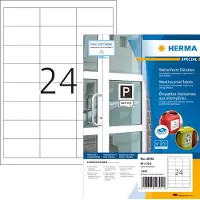 Herma 10792, Valkoinen, Suorakulmio, 66 x 33.8 mm, Universaali, Paperi, Laser/Inkjet