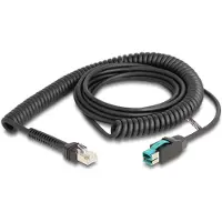 DeLOCK 87995, RJ-45, USB 2.0 Type-A, 3 m, Musta
