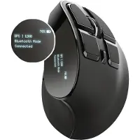 Trust Pystyhiiri – – Voxx – Ergonominen – Ladattava – Langaton – Bluetooth &amp; 2.4 GHz – LED-näyttö – Musta