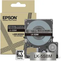 Epson Metallic Tape Silver/Black 18mm 9m (C53S672094)