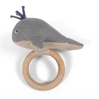 Filibabba Aktivitetslegetøj - Willie The Whale Rattle Grey - Grey - ONE SIZE