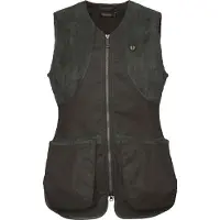 Chevalier Women's Vintage Dogsport Vest Leather Brown Metsästysliivit 40W