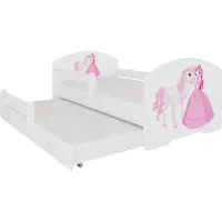 ADRK Furniture Pepe II, valkoisen värinen lastensänky