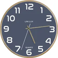 Unilux Baltic Clock blue/wood