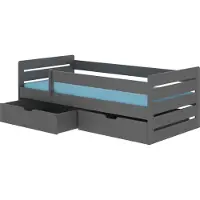 ADRK Furniture Bemma-lastensänky, 205 x 97 x 63 cm, mänty