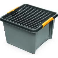Orplast -laatikko kannella harmaa työkalujen osille 25 l SolidStore Universal -laatikko SolidStore Universal