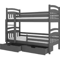 ADRK Furniture Kerrossänky Ada 90x200cm, harmaa