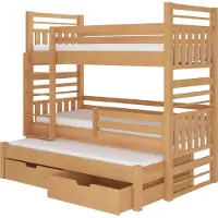 ADRK Furniture Hippo lastensänky, 208 x 97 x 175 cm, ruskea