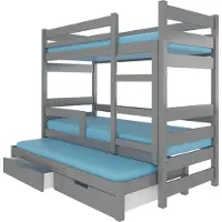 ADRK Furniture Sänky Karlo, harmaa